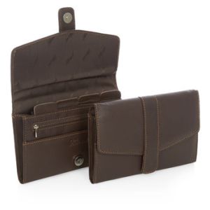 Not on the High Street Brown Leather Travel Wallet